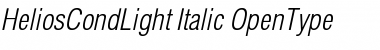 Download HeliosCondLight Italic Font
