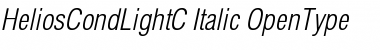 Download HeliosCondLightC Italic Font