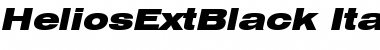 Download HeliosExtBlack Italic Font