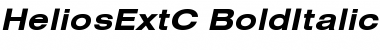 Download HeliosExtC Bold Italic Font