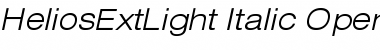 Download HeliosExtLight Italic Font