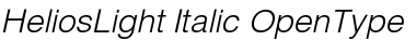 Download HeliosLight Italic Font