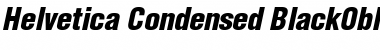 Download Helvetica Black Condensed Oblique Font