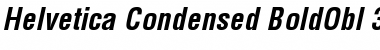 Download Helvetica Condensed Bold Oblique Font
