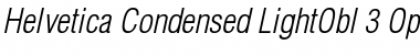 Download Helvetica Condensed Light Oblique Font