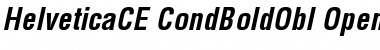 Download Helvetica CE Bold Condensed Oblique Font
