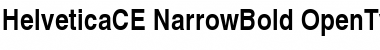 Download Helvetica CE Bold Narrow Font