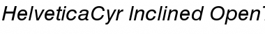 Download Helvetica Cyrillic Inclined Font Title Preview