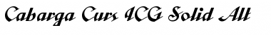 Download Cabarga Curs ICG Solid Alt Regular Font