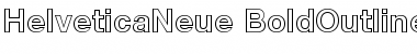 Download Helvetica Neue 75 Bold Outline Font