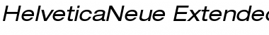 Download Helvetica Neue 53 Extended Oblique Font