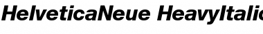 Download Helvetica Neue 86 Heavy Italic Font