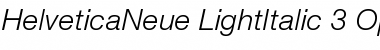 Download Helvetica Neue 46 Light Italic Font