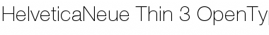 Download Helvetica Neue 35 Thin Font