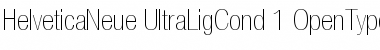 Download Helvetica Neue 27 Ultra Light Condensed Font