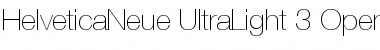 Download Helvetica Neue 25 Ultra Light Font