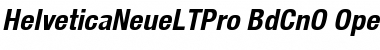 Download Helvetica Neue LT Pro 77 Bold Condensed Oblique Font