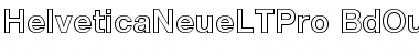 Download Helvetica Neue LT Pro 75 Bold Outline Font