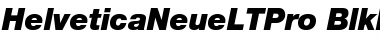 Download Helvetica Neue LT Pro 96 Black Italic Font