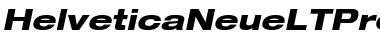 Download Helvetica Neue LT Pro 83 Heavy Extended Oblique Font