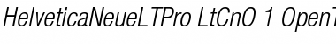 Download Helvetica Neue LT Pro 47 Light Condensed Oblique Font