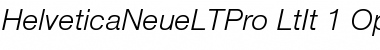 Download Helvetica Neue LT Pro 46 Light Italic Font