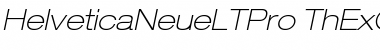 Download Helvetica Neue LT Pro 33 Thin Extended Oblique Font