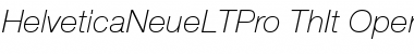 Download Helvetica Neue LT Pro 36 Thin Italic Font
