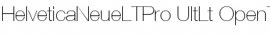 Download Helvetica Neue LT Pro 25 Ultra Light Font