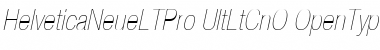 Download Helvetica Neue LT Pro 27 Ultra Light Condensed Oblique Font