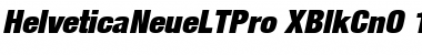 Download Helvetica Neue LT Pro 107 Extra Black Condensed Oblique Font