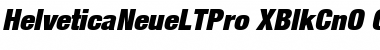 Download Helvetica Neue LT Pro 107 Extra Black Condensed Oblique Font