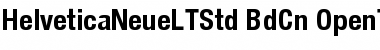 Download Helvetica Neue LT Std 77 Bold Condensed Font