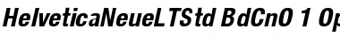 Download Helvetica Neue LT Std 77 Bold Condensed Oblique Font