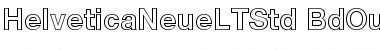 Download Helvetica Neue LT Std 75 Bold Outline Font