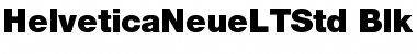 Download Helvetica Neue LT Std 95 Black Font