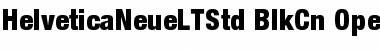 Download Helvetica Neue LT Std 97 Black Condensed Font