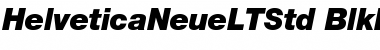 Download Helvetica Neue LT Std 96 Black Italic Font
