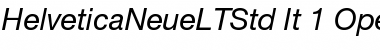 Download Helvetica Neue LT Std 56 Italic Font