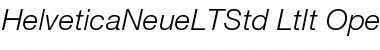 Download Helvetica Neue LT Std 46 Light Italic Font