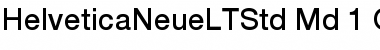 Download Helvetica Neue LT Std 65 Medium Font