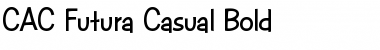 Download CAC Futura Casual Bold Regular Font