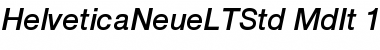 Download Helvetica Neue LT Std 66 Medium Italic Font
