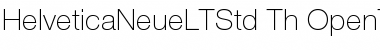 Download Helvetica Neue LT Std 35 Thin Font