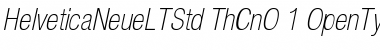 Download Helvetica Neue LT Std 37 Thin Condensed Oblique Font