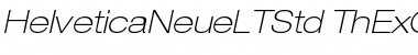 Download Helvetica Neue LT Std 34 Thin Extended Oblique Font