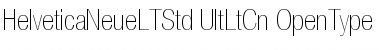 Download Helvetica Neue LT Std 27 Ultra Light Condensed Font