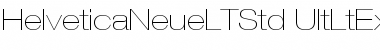 Download Helvetica Neue LT Std 23 Ultra Light Extended Font Title Preview