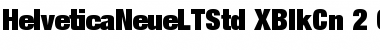 Download Helvetica Neue LT Std 107 Extra Black Condensed Font Title Preview