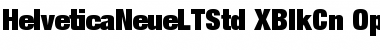 Download Helvetica Neue LT Std 107 Extra Black Condensed Font